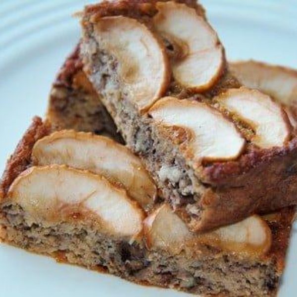 Bolo de maçã e banana