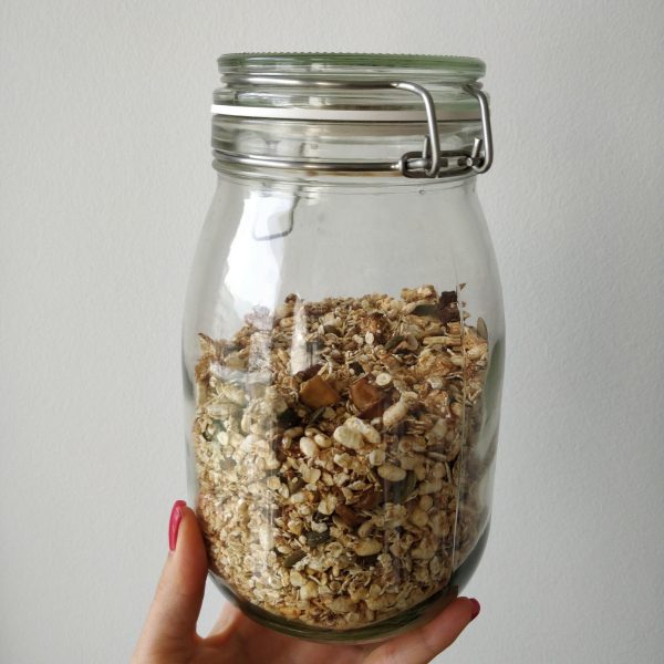 Granola de maçã e côco