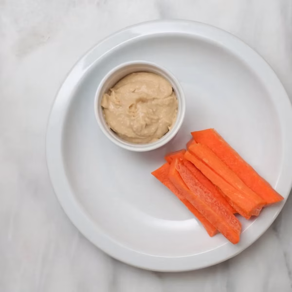 humus com cenoura